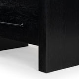 Safavieh Katrina Wood 2 Drawer Nightstand SFV2173B Black / Black