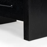 Safavieh Katrina Wood 2 Drawer Nightstand SFV2173B Black / Black