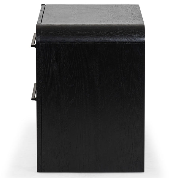 Safavieh Katrina Wood 2 Drawer Nightstand SFV2173B Black / Black