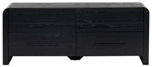 Safavieh Katrina Wood 4 Drawer Dresser SFV2174B Black / Black