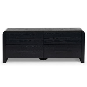 Safavieh Katrina Wood 4 Drawer Dresser SFV2174B Black / Black