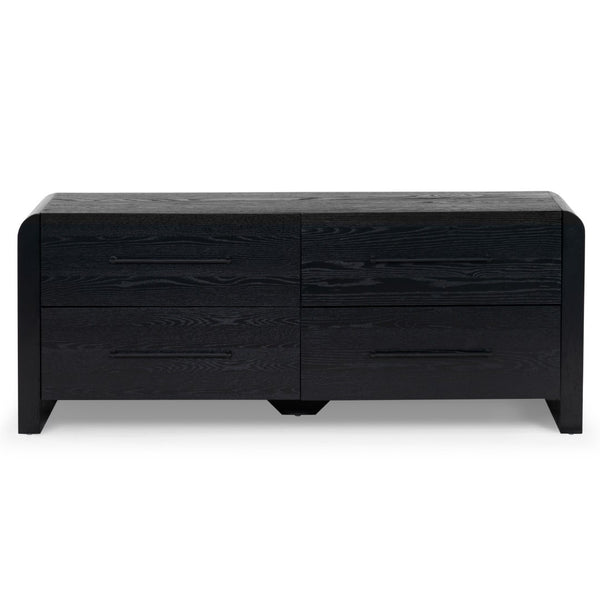 Safavieh Katrina Wood 4 Drawer Dresser SFV2174B Black / Black