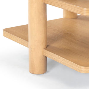 Safavieh Edisyn 3 Shelf Wood Accent Table Natural SFV2176A