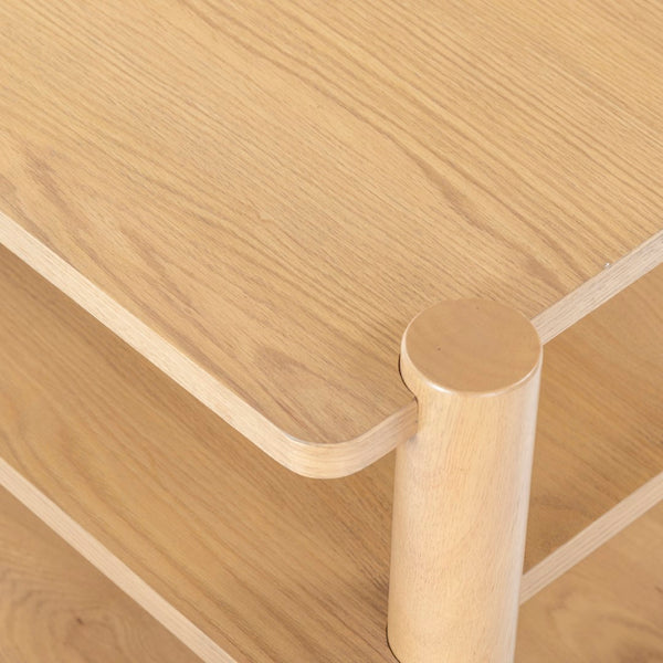 Safavieh Edisyn 3 Shelf Wood Accent Table Natural SFV2176A