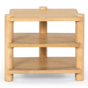 Safavieh Edisyn 3 Shelf Wood Accent Table Natural SFV2176A