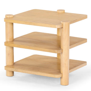 Safavieh Edisyn 3 Shelf Wood Accent Table Natural SFV2176A