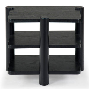 Safavieh Edisyn 3 Shelf Wood Accent Table Black SFV2176B