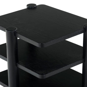 Safavieh Edisyn 3 Shelf Wood Accent Table Black SFV2176B