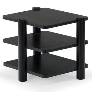 Safavieh Edisyn 3 Shelf Wood Accent Table Black SFV2176B