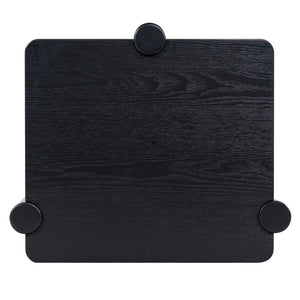 Safavieh Edisyn 3 Shelf Wood Accent Table Black SFV2176B