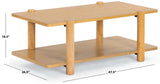 Safavieh Edisyn 2 Shelf Wood Coffee Table Natural SFV2177A