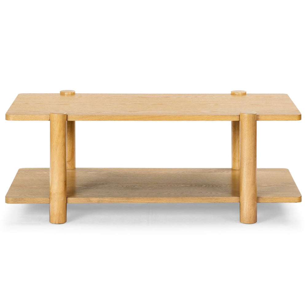 Safavieh Edisyn 2 Shelf Wood Coffee Table Natural SFV2177A