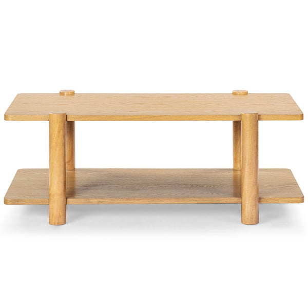 Safavieh Edisyn 2 Shelf Wood Coffee Table Natural SFV2177A