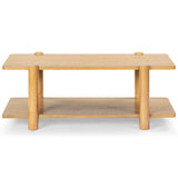 Safavieh Edisyn 2 Shelf Wood Coffee Table Natural SFV2177A