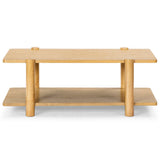 Safavieh Edisyn 2 Shelf Wood Coffee Table Natural SFV2177A