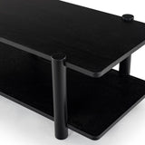 Safavieh Edisyn 2 Shelf Wood Coffee Table Black SFV2177B