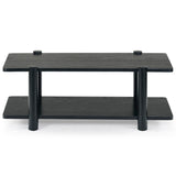 Safavieh Edisyn 2 Shelf Wood Coffee Table Black SFV2177B