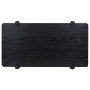 Safavieh Edisyn 2 Shelf Wood Coffee Table Black SFV2177B