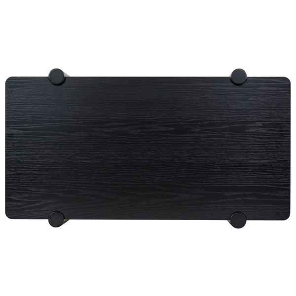 Safavieh Edisyn 2 Shelf Wood Coffee Table Black SFV2177B