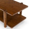 Safavieh Edisyn 2 Shelf Wood Coffee Table Medium Oak SFV2177C