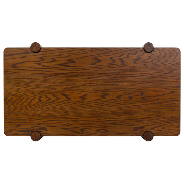 Safavieh Edisyn 2 Shelf Wood Coffee Table Medium Oak SFV2177C