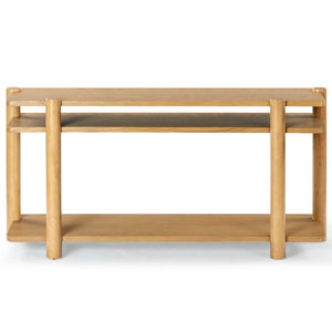 Safavieh Edisyn 3 Shelf Wood Console Table Natural SFV2178A