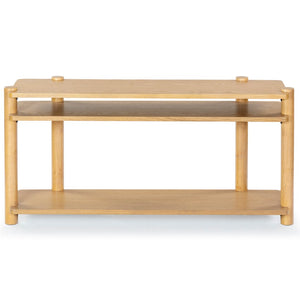 Safavieh Edisyn 3 Shelf Wood Console Table Natural SFV2178A