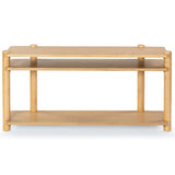 Safavieh Edisyn 3 Shelf Wood Console Table Natural SFV2178A