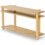 Safavieh Edisyn 3 Shelf Wood Console Table Natural SFV2178A