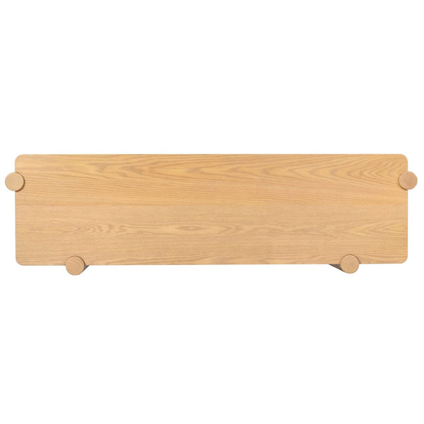 Safavieh Edisyn 3 Shelf Wood Console Table Natural SFV2178A