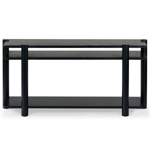 Safavieh Edisyn 3 Shelf Wood Console Table Black SFV2178B