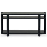 Safavieh Edisyn 3 Shelf Wood Console Table Black SFV2178B