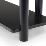 Safavieh Edisyn 3 Shelf Wood Console Table Black SFV2178B