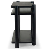 Safavieh Edisyn 3 Shelf Wood Console Table Black SFV2178B