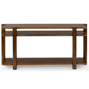 Safavieh Edisyn 3 Shelf Wood Console Table Medium Oak SFV2178C
