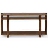 Safavieh Edisyn 3 Shelf Wood Console Table Medium Oak SFV2178C