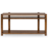 Safavieh Edisyn 3 Shelf Wood Console Table Medium Oak SFV2178C