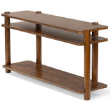 Safavieh Edisyn 3 Shelf Wood Console Table Medium Oak SFV2178C