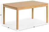 Safavieh Harriette 60" Rectangle Dining Table Natural SFV2179A