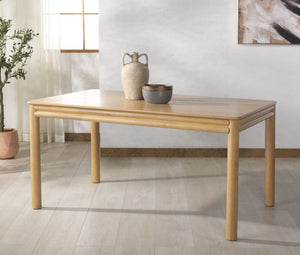 Safavieh HARRIETTE 60" Rectangle Dining Table - Timeless Design for Elegant Gatherings and Everyday Meals Natural SFV2179A
