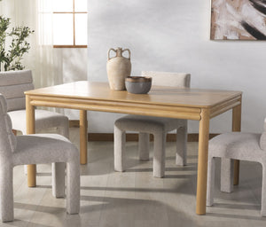 Safavieh HARRIETTE 60" Rectangle Dining Table - Timeless Design for Elegant Gatherings and Everyday Meals Natural SFV2179A