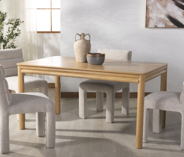 Safavieh HARRIETTE 60" Rectangle Dining Table - Timeless Design for Elegant Gatherings and Everyday Meals Natural SFV2179A