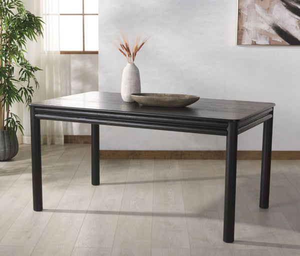 Safavieh HARRIETTE 60" Rectangle Dining Table - Timeless Design for Elegant Gatherings and Everyday Meals Black SFV2179B
