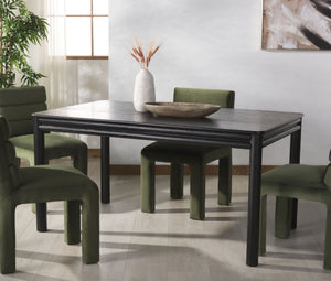 Safavieh HARRIETTE 60" Rectangle Dining Table - Timeless Design for Elegant Gatherings and Everyday Meals Black SFV2179B