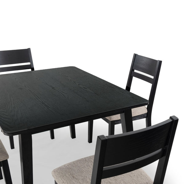 Safavieh BELLALEXA 48" Wood Dining Table – Stylish Centerpiece for Modern Homes, Durable Design for All Occasions Black SFV2181A