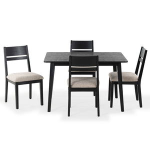 Safavieh BELLALEXA 48" Wood Dining Table – Stylish Centerpiece for Modern Homes, Durable Design for All Occasions Black SFV2181A