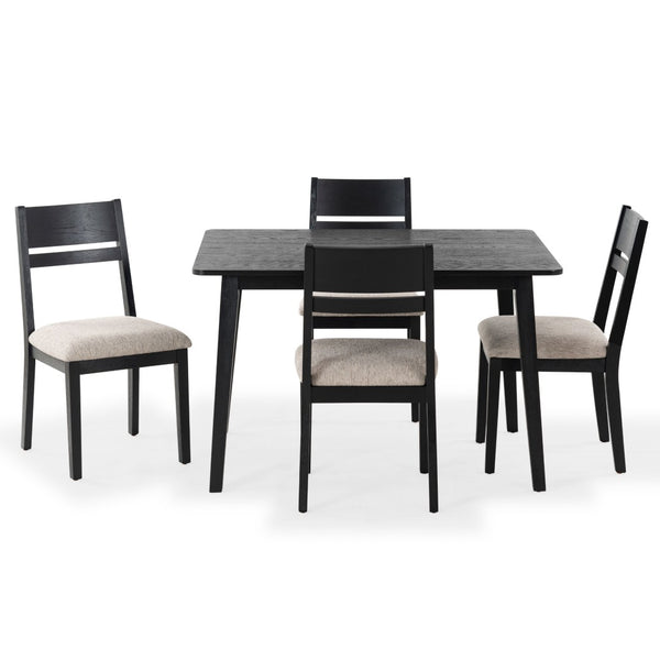 Safavieh BELLALEXA 48" Wood Dining Table – Stylish Centerpiece for Modern Homes, Durable Design for All Occasions Black SFV2181A