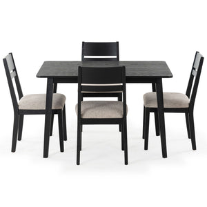 Safavieh BELLALEXA 48" Wood Dining Table – Stylish Centerpiece for Modern Homes, Durable Design for All Occasions Black SFV2181A