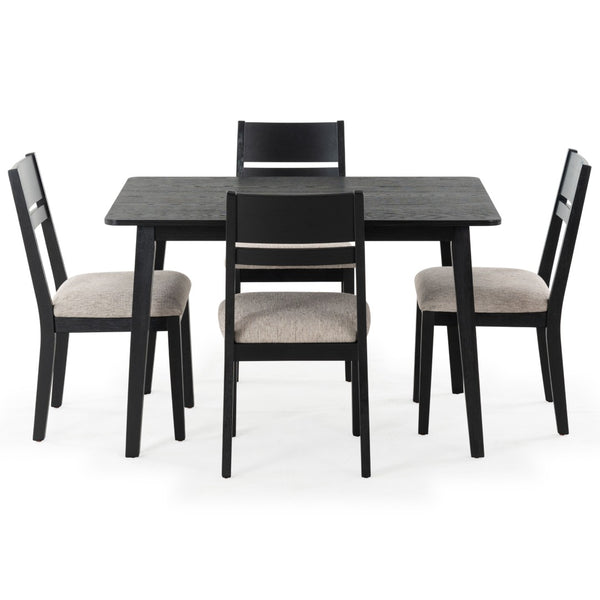 Safavieh BELLALEXA 48" Wood Dining Table – Stylish Centerpiece for Modern Homes, Durable Design for All Occasions Black SFV2181A
