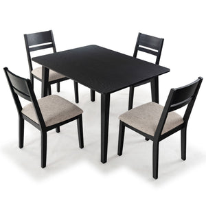 Safavieh BELLALEXA 48" Wood Dining Table – Stylish Centerpiece for Modern Homes, Durable Design for All Occasions Black SFV2181A